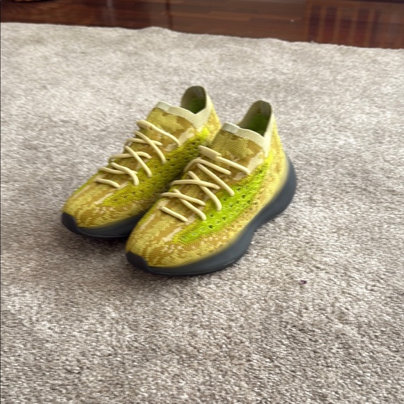 Adidas Yeezy Boost 350 V2 Lime Green Sneakers - Picture 3 of 11